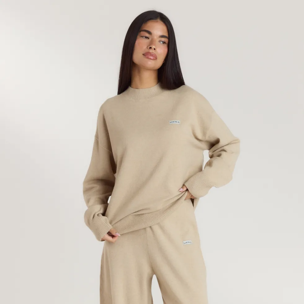 Pull en Maille à Ourlet - Flocon d'Avoine