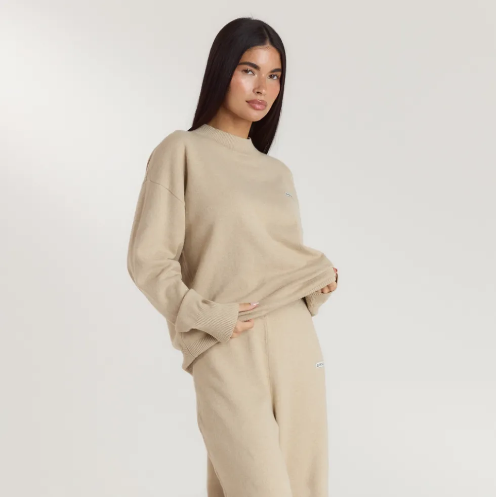 Pull en Maille à Ourlet - Flocon d'Avoine