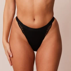Ribbed String - Noir