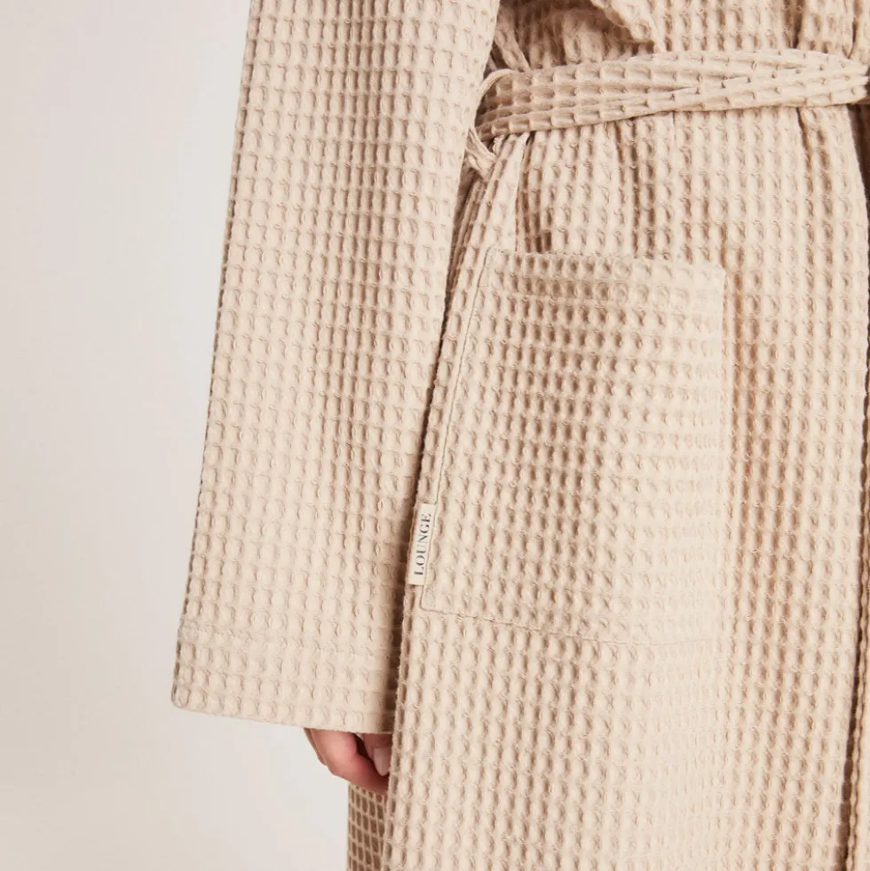 Robe de Chambre Waffle - Vison