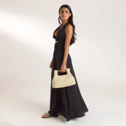 Sac Clutch Clover - Crème
