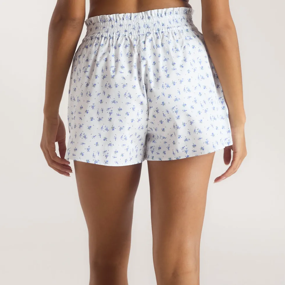 Short de Pyjama Bloom & Stripe - Bleu