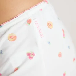 Short de Pyjama en Modal - Fruits Blancs