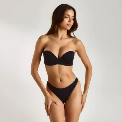 Soutien-gorge à Armatures Sans Bretelles - Noir