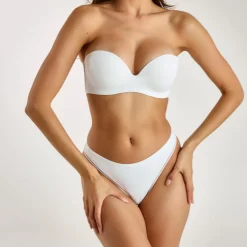 Soutien-gorge à Armatures Sans Bretelles - Blanc