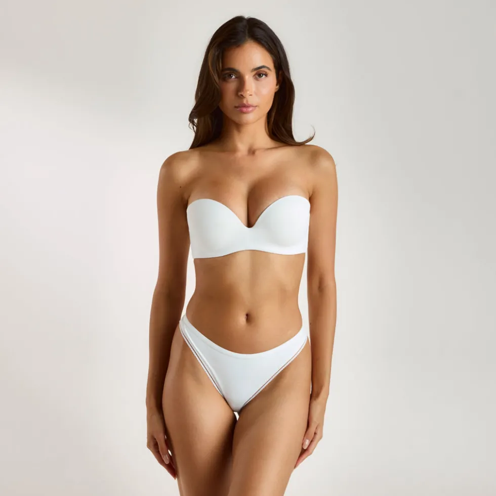 Soutien-gorge à Armatures Sans Bretelles - Blanc
