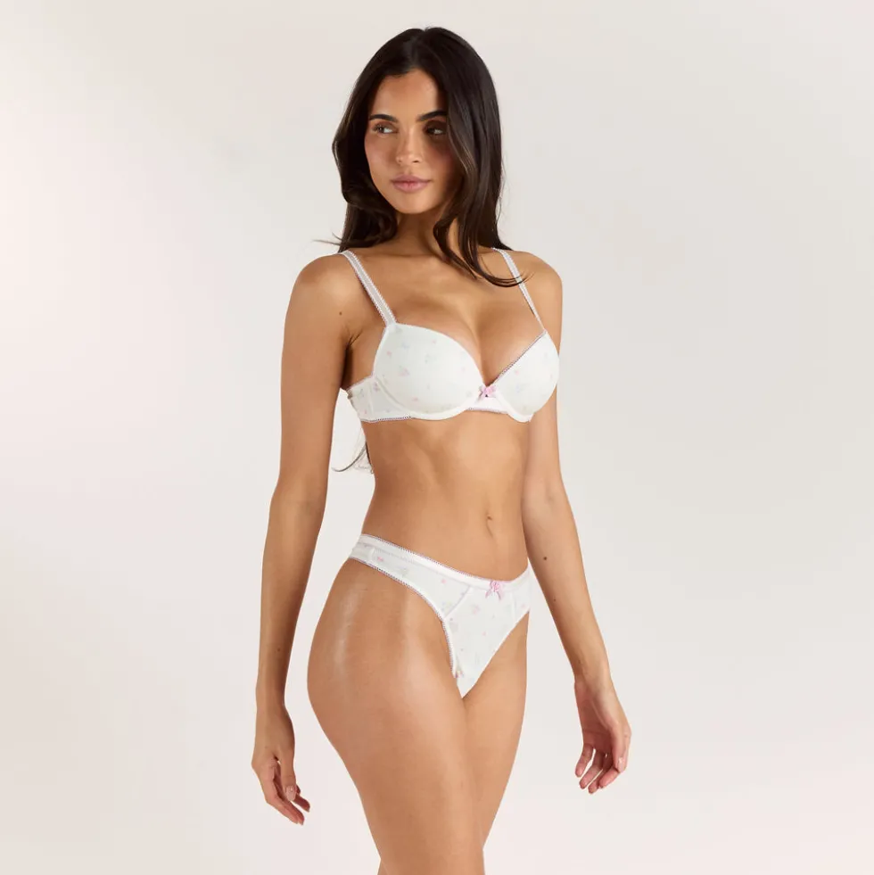 Soutien-gorge T-Shirt Rosie - Blanc Floral