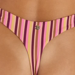 String de Bikini High-Leg Sunstripe - Rayures Rétro
