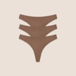 Strings sans Couture (Pack de 3) - Noisette