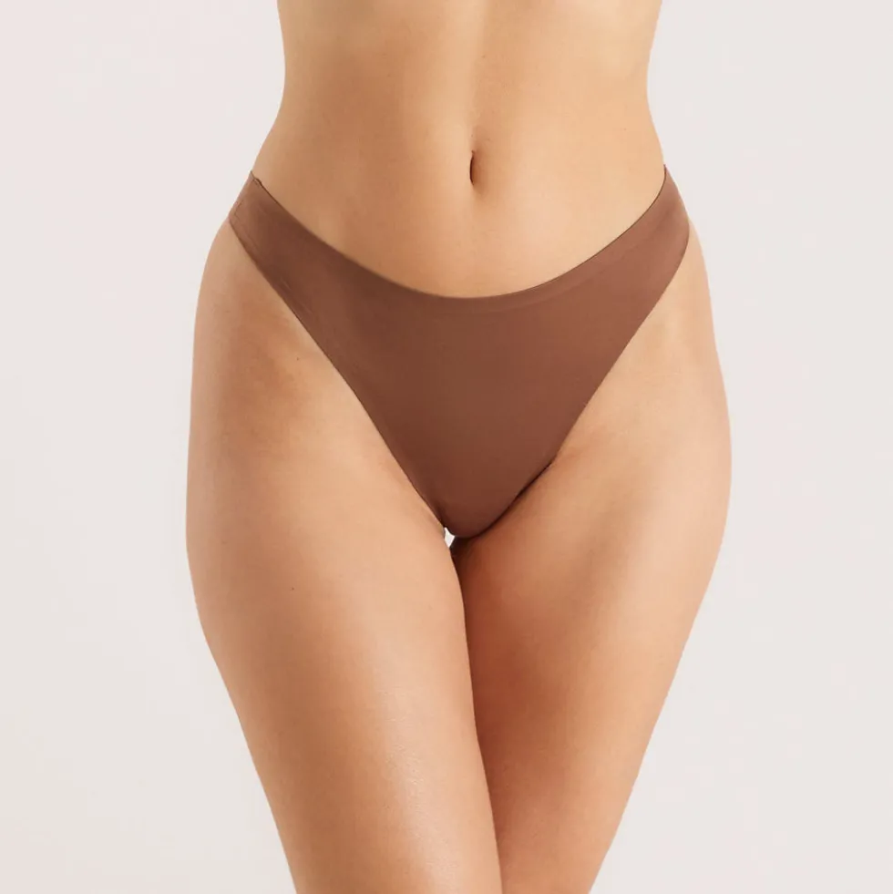 Strings sans Couture (Pack de 3) - Noisette