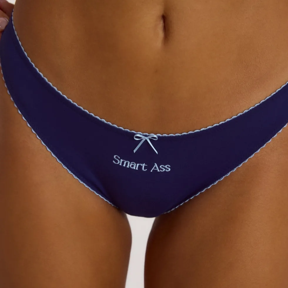 Strings Slogan (Pack de 3) - Bleu Marine