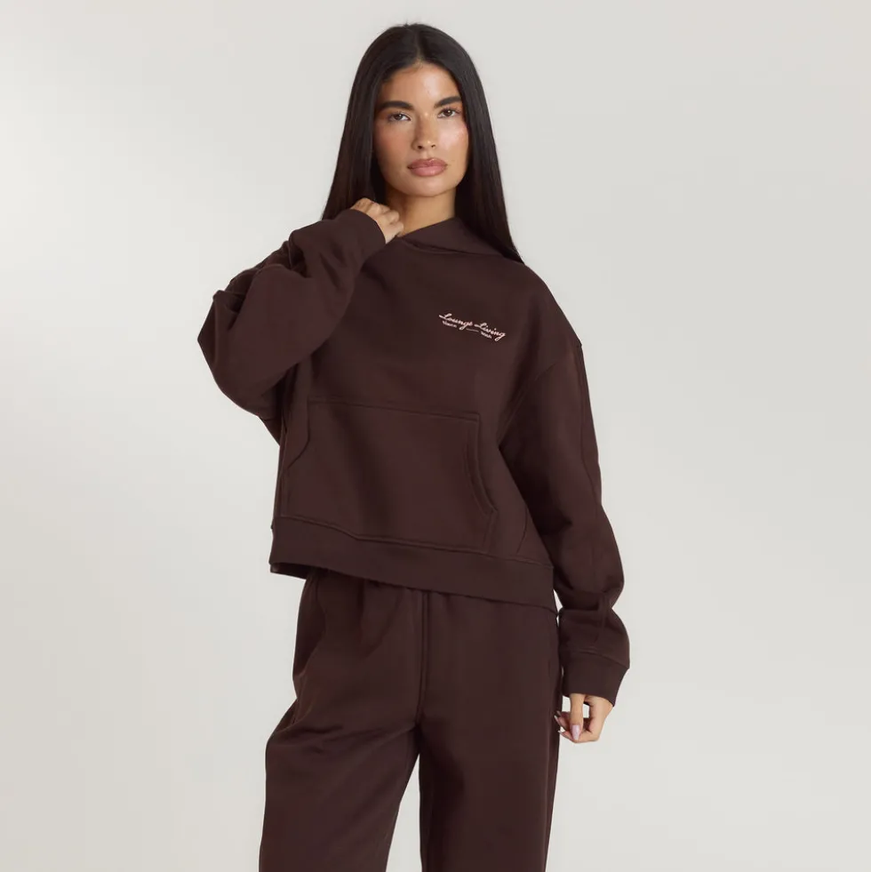 Sweat à Capuche Lounge Living - Chocolat