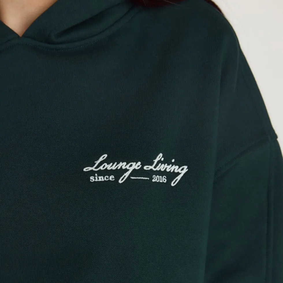 Sweat à Capuche Lounge Living - Vert Forêt