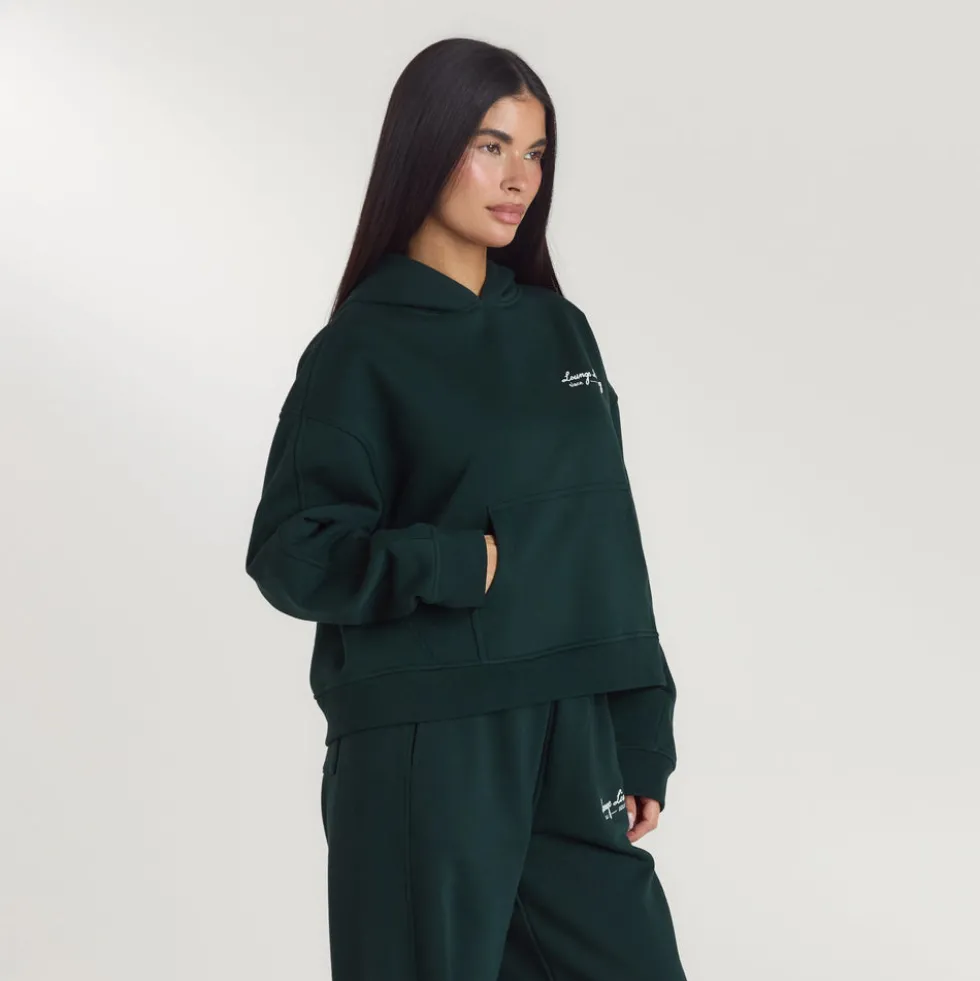 Sweat à Capuche Lounge Living - Vert Forêt