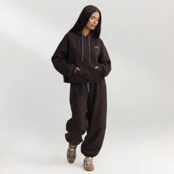 Sweat à Capuche Oversize - Chocolat Noir