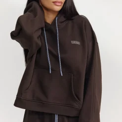 Sweat à Capuche Oversize - Chocolat Noir
