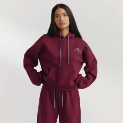 Sweat à Capuche Oversize - Laque Cerise