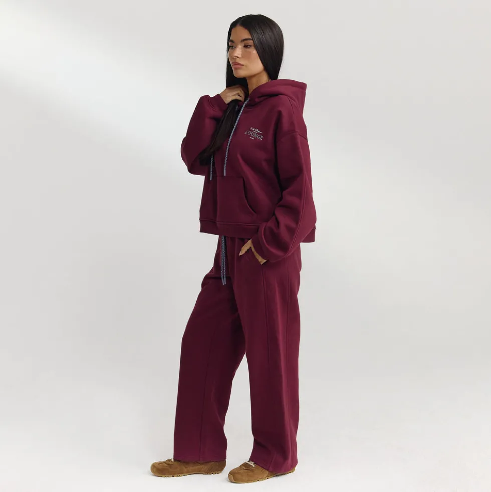 Sweat à Capuche Oversize - Laque Cerise
