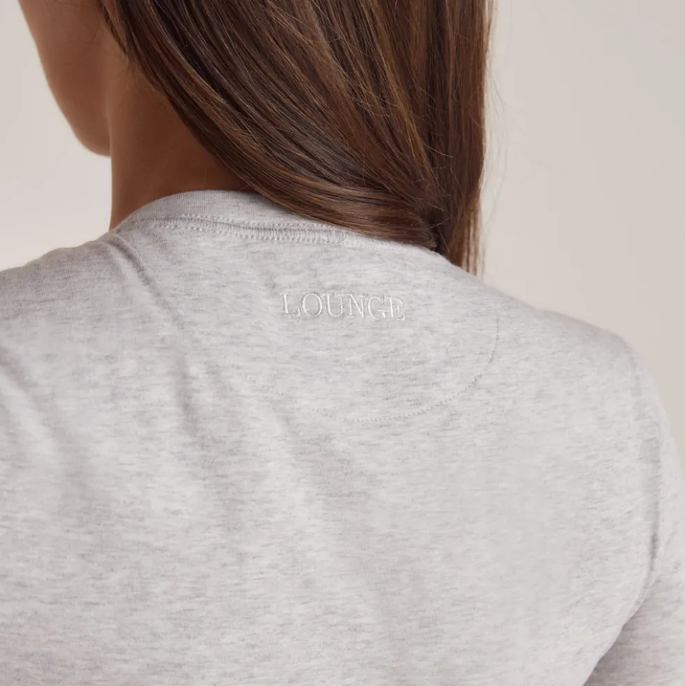 T-Shirt Manches Longues en Coton - Gris Chiné