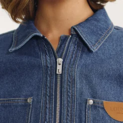 Veste Boxy en Denim - Bleu