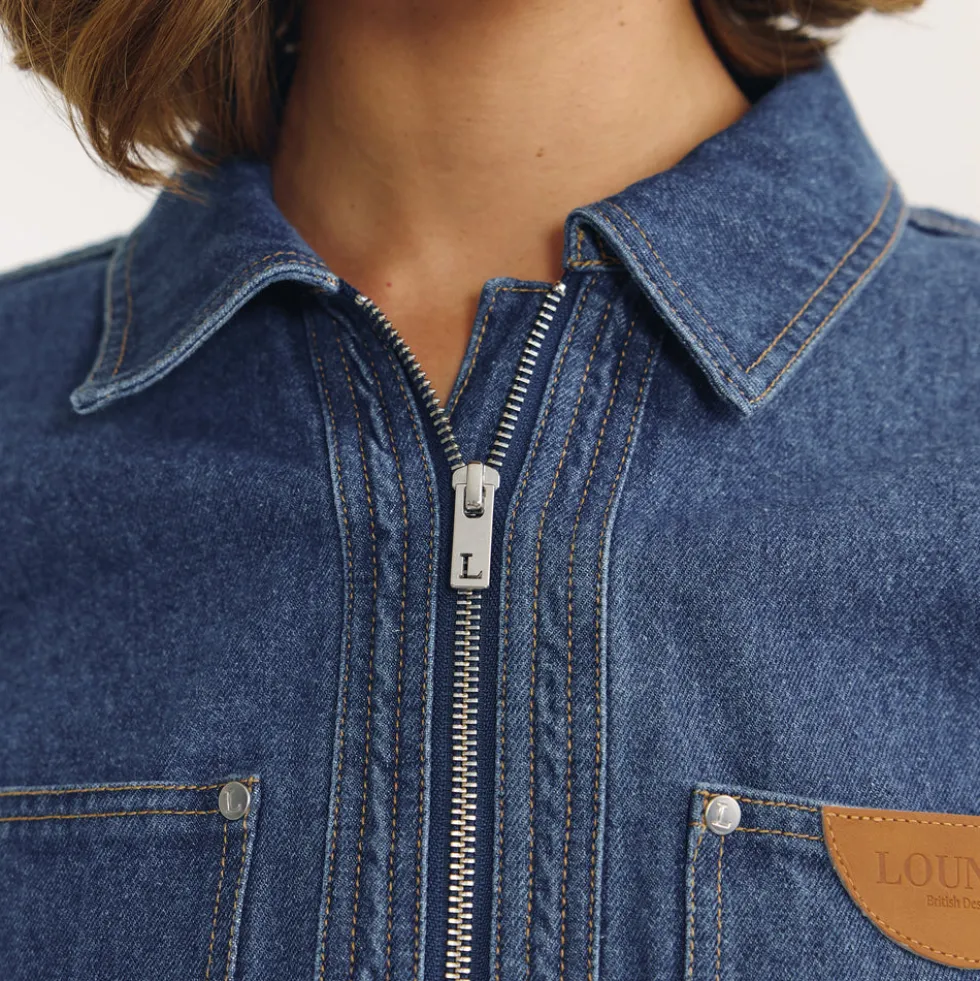 Veste Boxy en Denim - Bleu