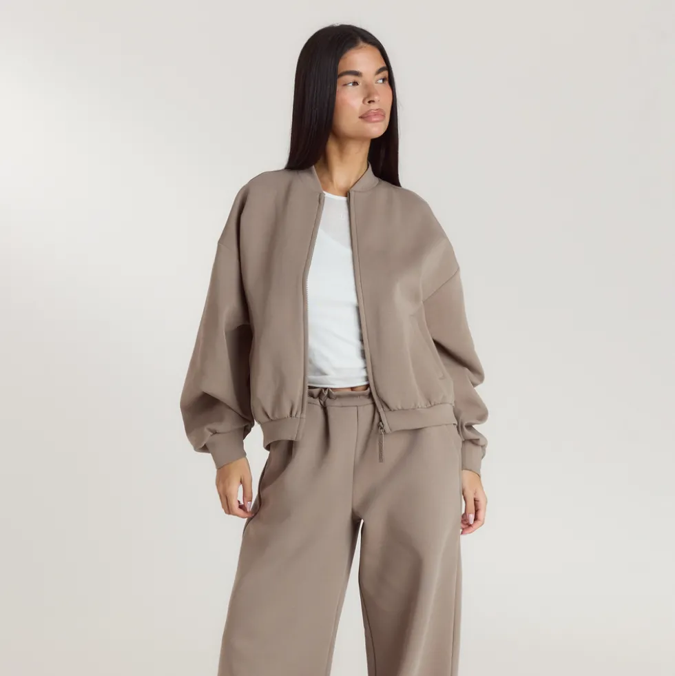 Veste en Néoprène - Taupe