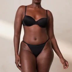 Your Everyday T-shirt Soutien-Gorge et String/Culotte Ensemble - Noir