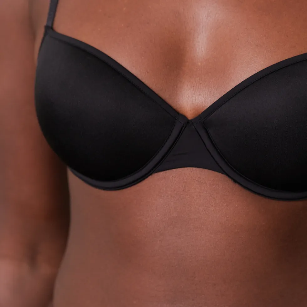 Your Everyday T-shirt Soutien-Gorge et String/Culotte Ensemble - Noir